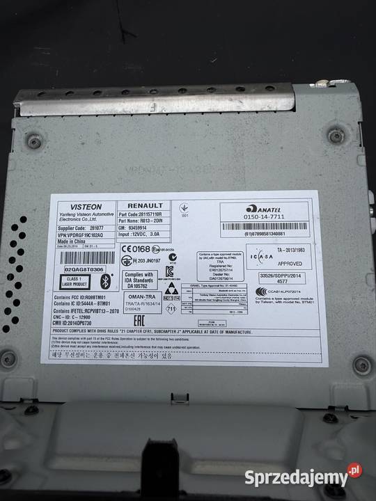 Radio do renault trafic 100 sprawne z demontażu Ostrów Mazowiecka