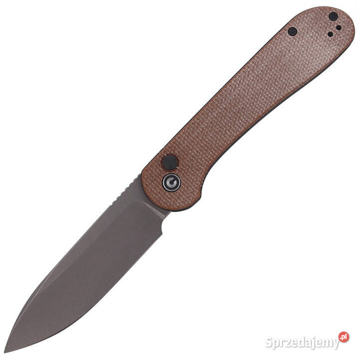 Nóż składany CIVIVI Button Lock Elementum Brown
