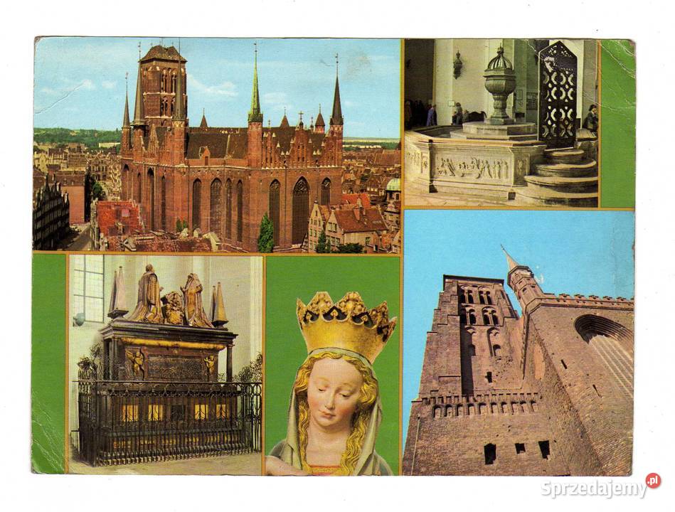 GDAŃSK DUŻA POCZTÓWKA WIELOWIDOKOWA Krynki