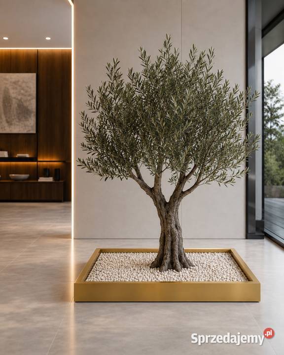Złota donica do bonsai 10070 Stalowa rama Golkowice