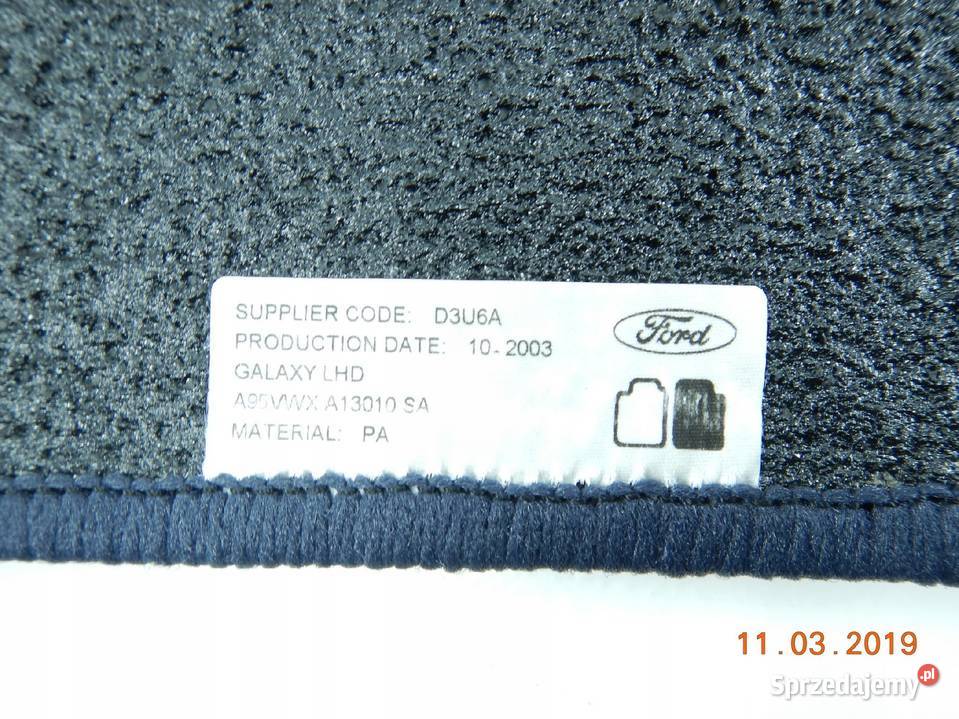 DYWANIK PRAWY PRZÓD FORD GALAXY 94 ASO