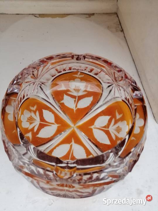 Kolorowe szkło PRL kryształy Pleszew sprzedam