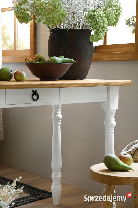 Stylowy stolik przyścienny drewniany MES 04 Maków Podhalański sprzedam