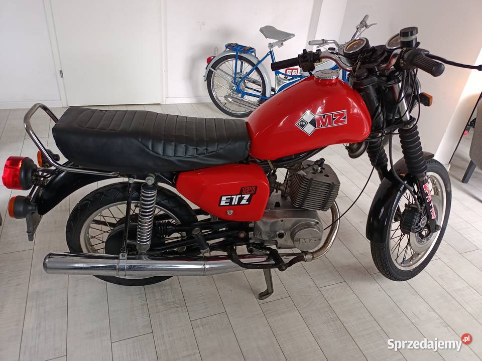 Mz ETZ 125 1990 Dokumenty KatB sprawna nie czerwony mazowieckie Warszawa sprzedam