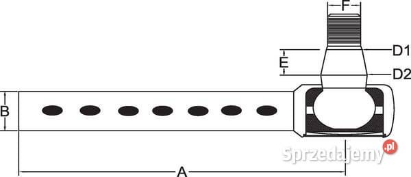 Końcówka drążka kierowniczego SHP219KR Kamionna