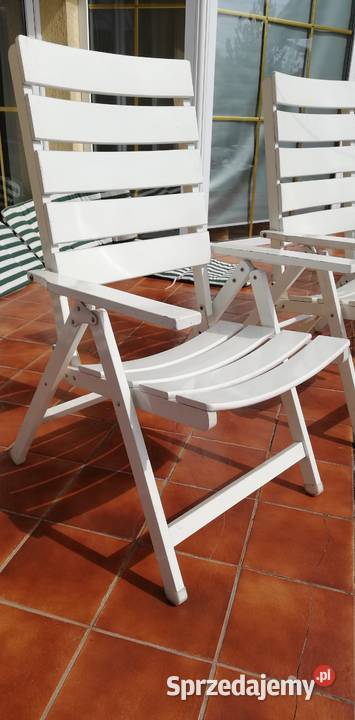 Leżak drewniany regulowane oparcie leżaki mazowieckie