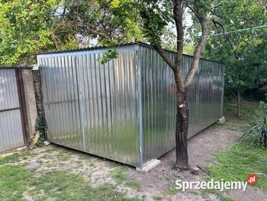 Garaż blaszany 3x5 2 gatunek jednospadowy brama małopolskie Jodłownik