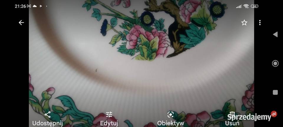 Duża patera talerz porcelana kostna Anglia antyk Wrocław