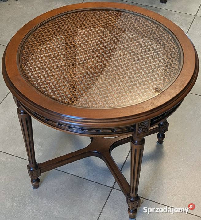 Piękny okrągły stolik empire orzechsklep Dąbrowa Dąbrowa Górnicza