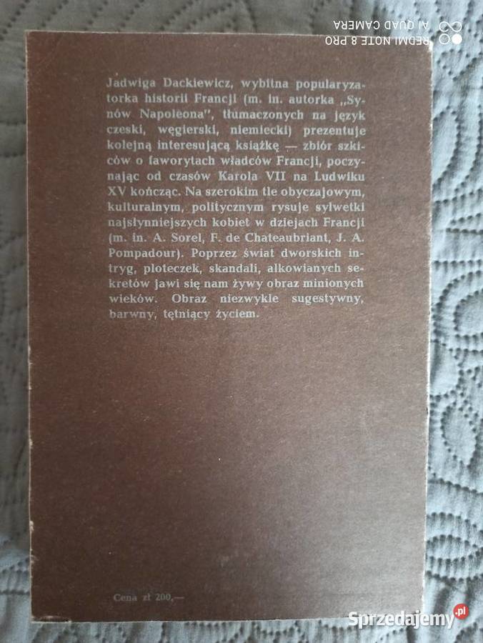 FAWORYTY WŁADCÓW FRANCJI JDackiewicz Warszawa sprzedam