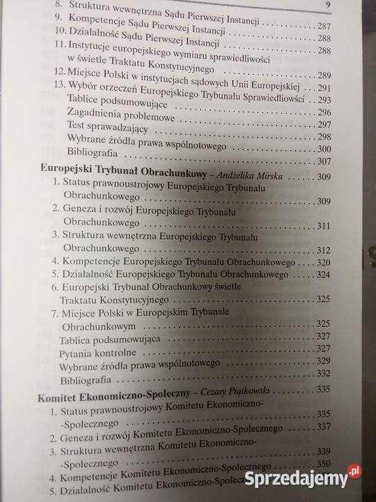 System instytucjonalny Unii Europejskiej okazje Antykwariat Warszawa sprzedam