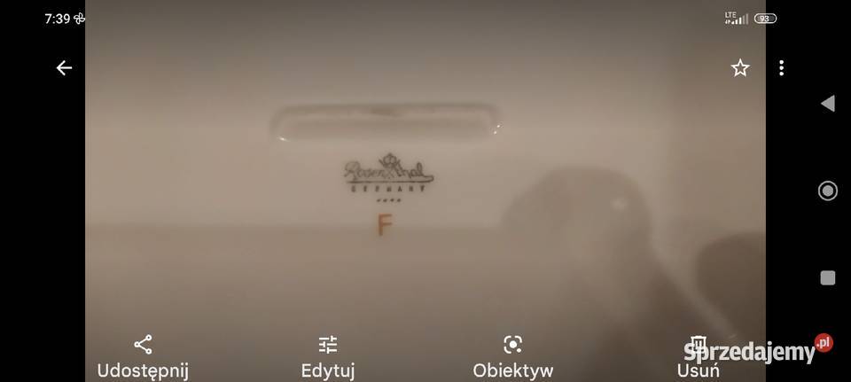 Owalna patera porcelana Rosenthal Niemcy biel Wrocław