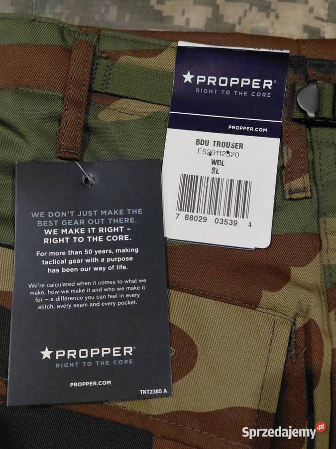 Spodnie BDU woodland PROPPER small long NYCO dolnośląskie Wrocław