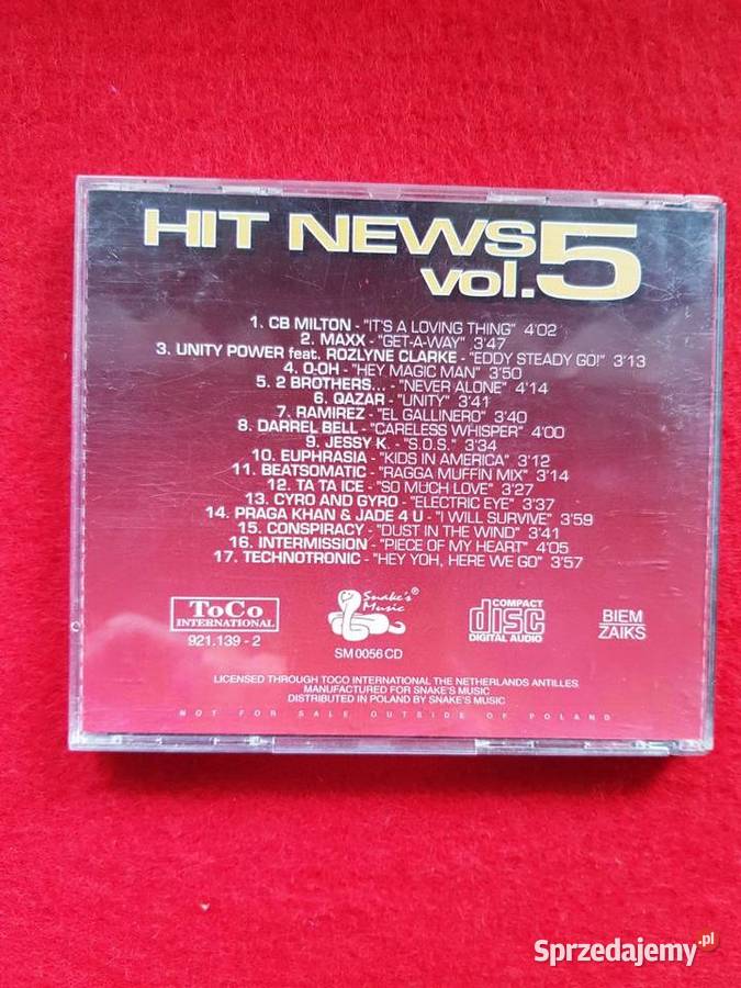hit news vol 5 1993 Electronic Euro House pop