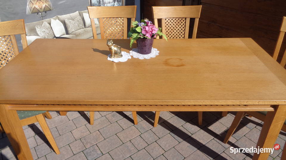 stół i 4 krzesła komplet Mielnica Duża
