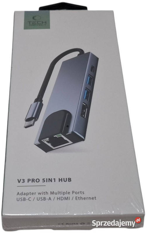 Adapter USBC 5w1 V3 PRO 5IN1 HUB Tech Protect Czeladź