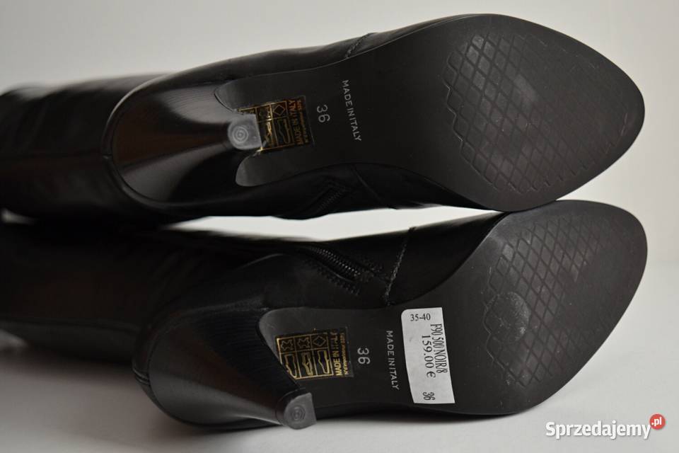 TAJEMNICZA KLASYKA kozaki Minelli do kolan skóra sprzedam