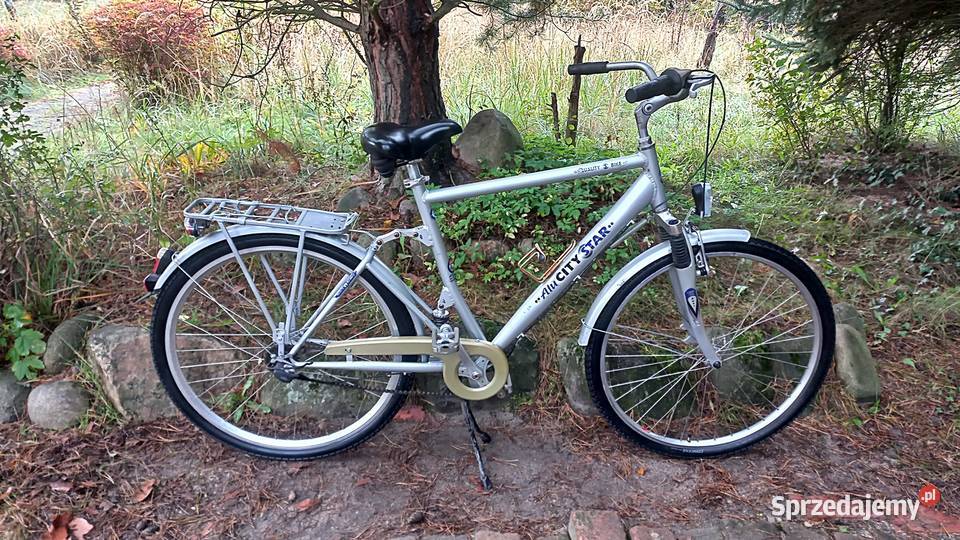 Rower Miejski Męski Alu City Star Sram S7 biegów Wołów