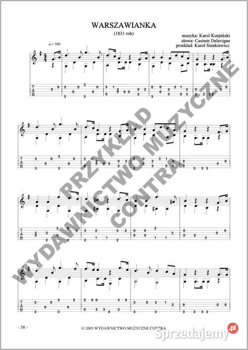 Łatwe Pieśni patriotyczne na gitarę Pozostałe Nieporęt