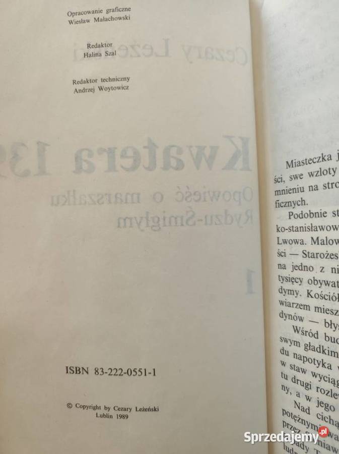 Kwatera 139 Opowieść o marszałku RydzuŚmigłym ISBN 9788378819134 Kielce