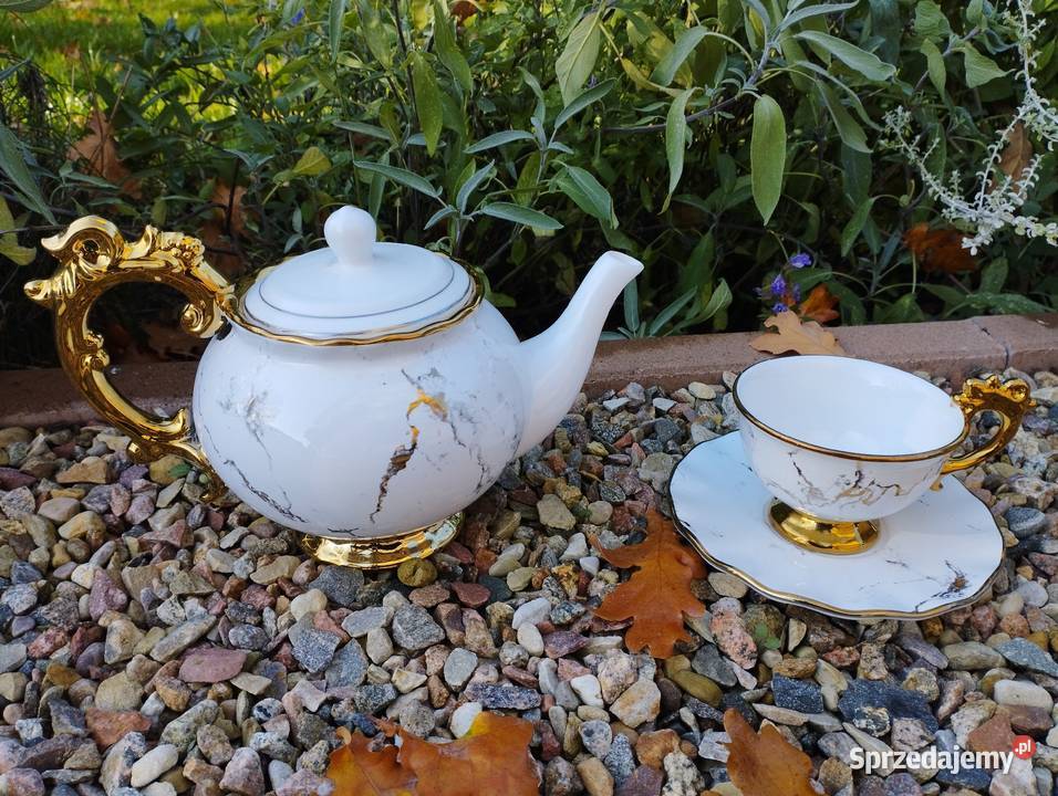 Dzbanek i filiżanka w stylu Glamour Darzlubie