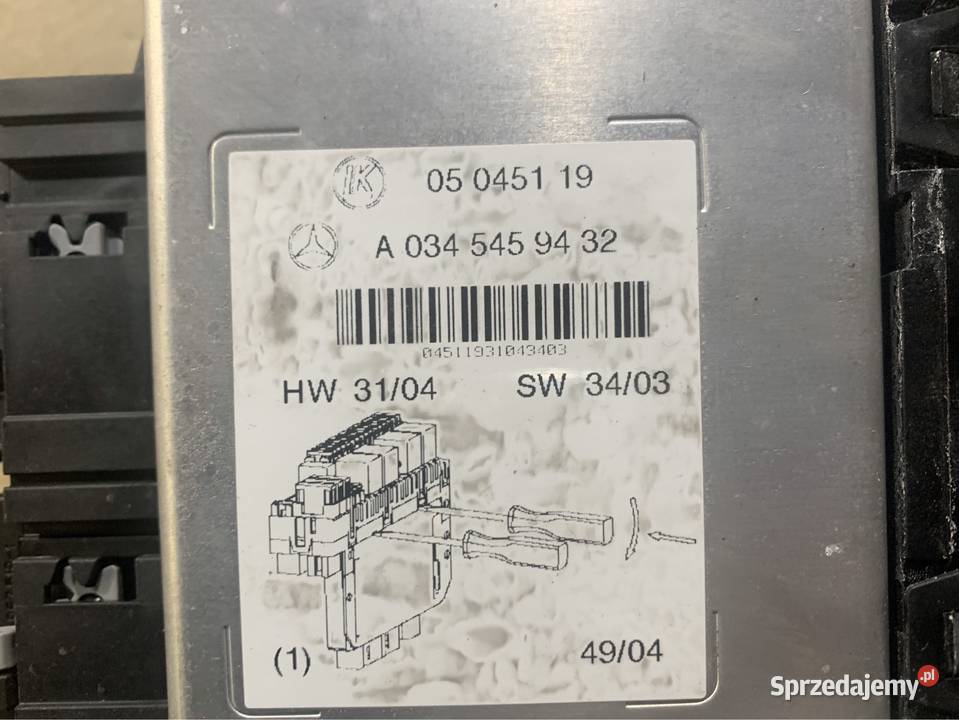 Moduł Sam a0345459432 Mercedes s w220 lift cl Układ elektryczny Szczecin