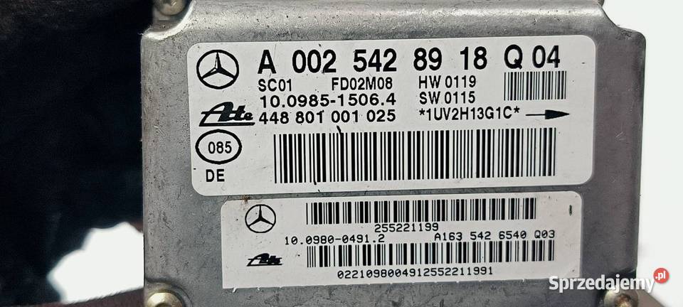 MODUŁ MERCEDES ML W163 A0025428918Q Pozostałe Pozostałe Lipno