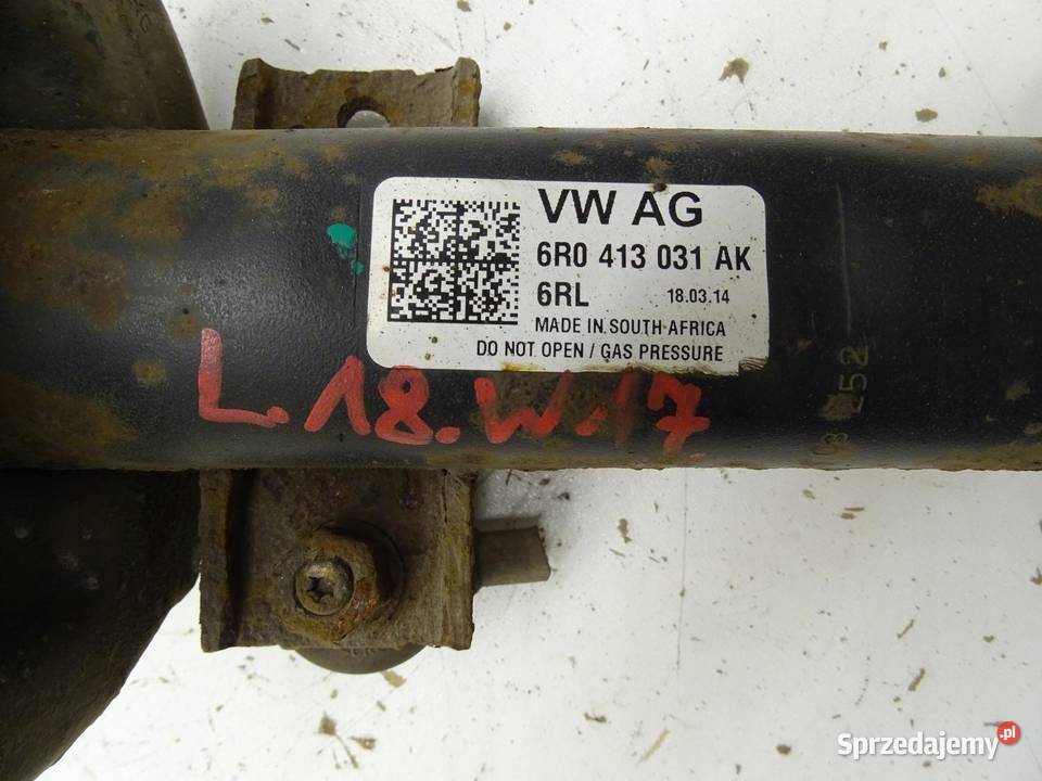 AMORTYZATOR LEWY PRZÓD PRZEDNI VW POLO V 6R 12