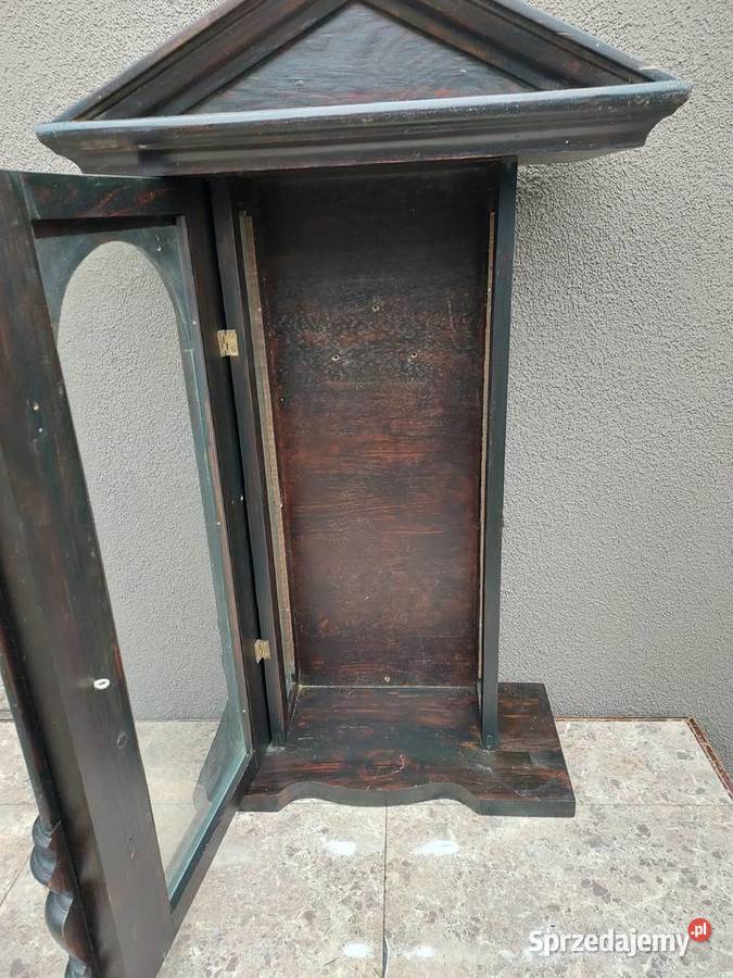 Szafka witrynka z obudowy starego zegara Antyki, Sztuka, Kolekcje Tczew