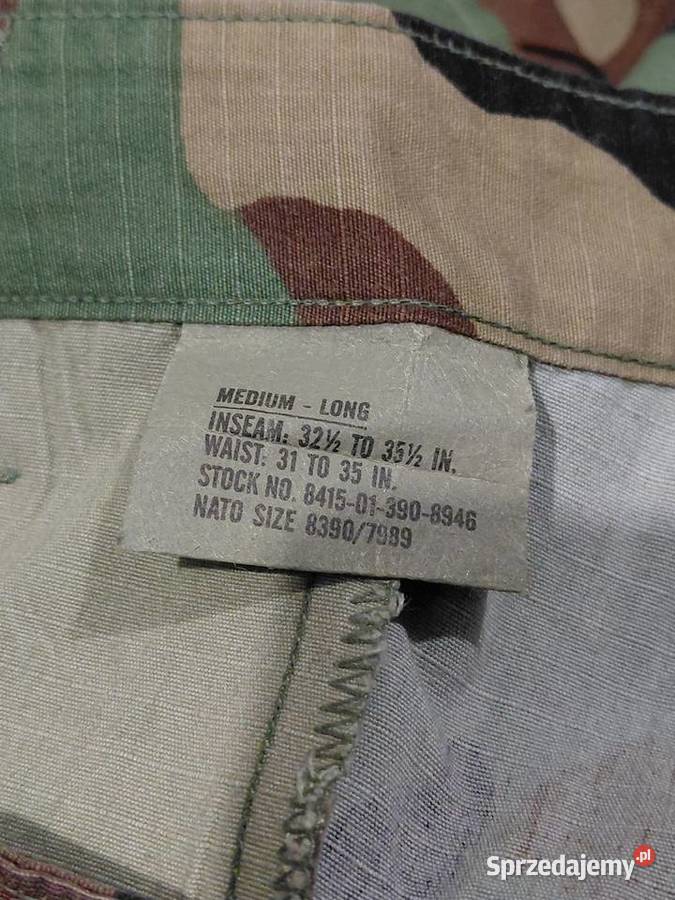 Spodnie BDU woodland Medium Long ripstop dolnośląskie