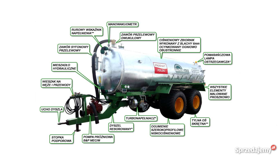 Wozy asenizacyjne beczkowóz MARCOPOLO wóz sprzedam