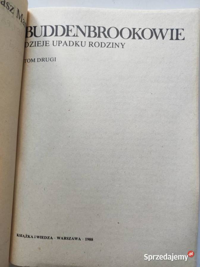 Tomasz Mann Buddenbrookowie dzieje upadku Kielce