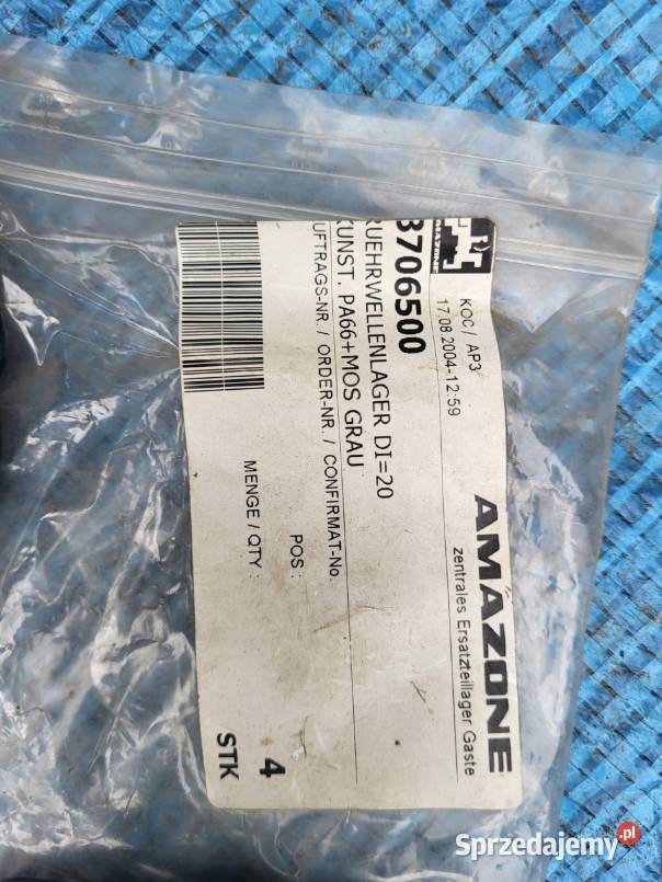Łożysko Wału Mieszadła Amazone 3706500 Pozostałe Szprotawa