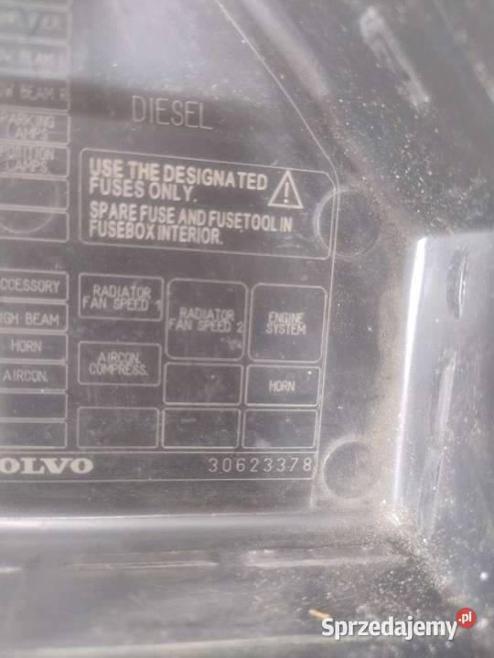 POKRYWA SKRZYNKI BEZPIECZNIKÓW VOLVO V40