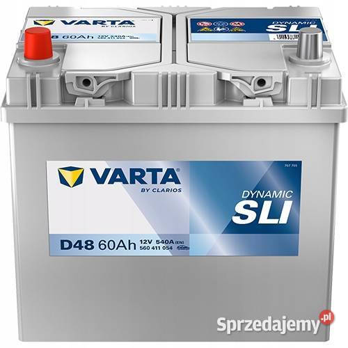Akumulator Varta Blue D48 12V 60Ah 540A L dolnośląskie Jelcz-Laskowice sprzedam