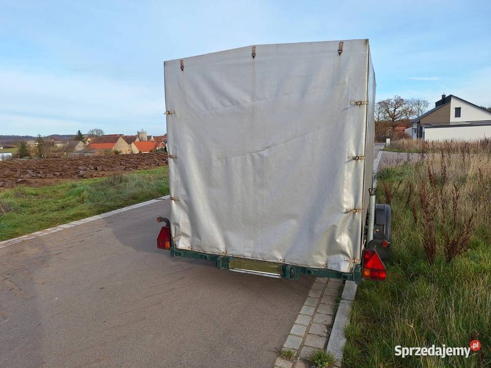 Przyczepa samochodowa platformowa plandeka Zielona Góra