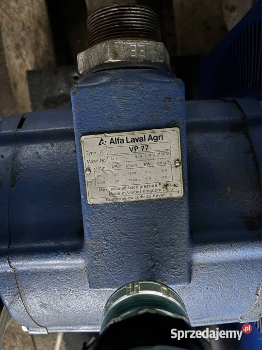 pompa próżniowa dojarka alfa laval