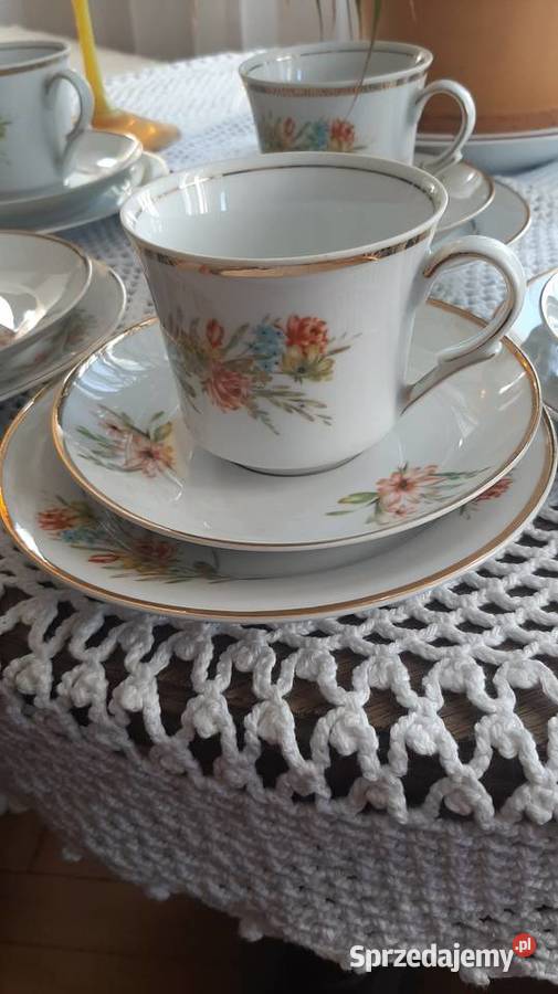 Filiżanki i talerzyki deserowe Świdnica