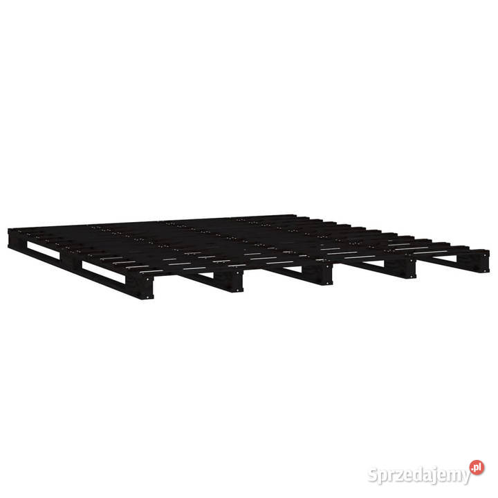 Łóżko z palet czarne lite drewno sosnowe 135x190 Warszawa