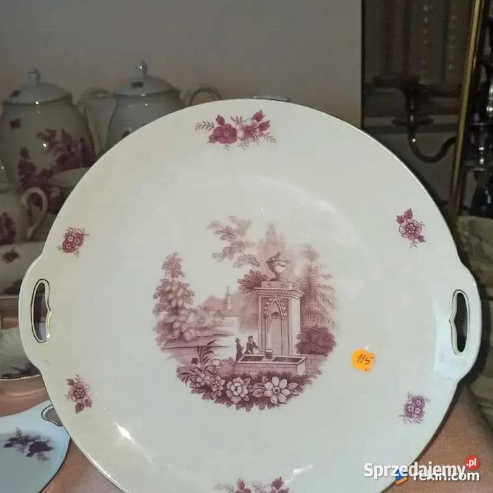 Kabaret paterka Zamki Epiag Royal Czechoslowakia Porcelana i szkło Gdańsk