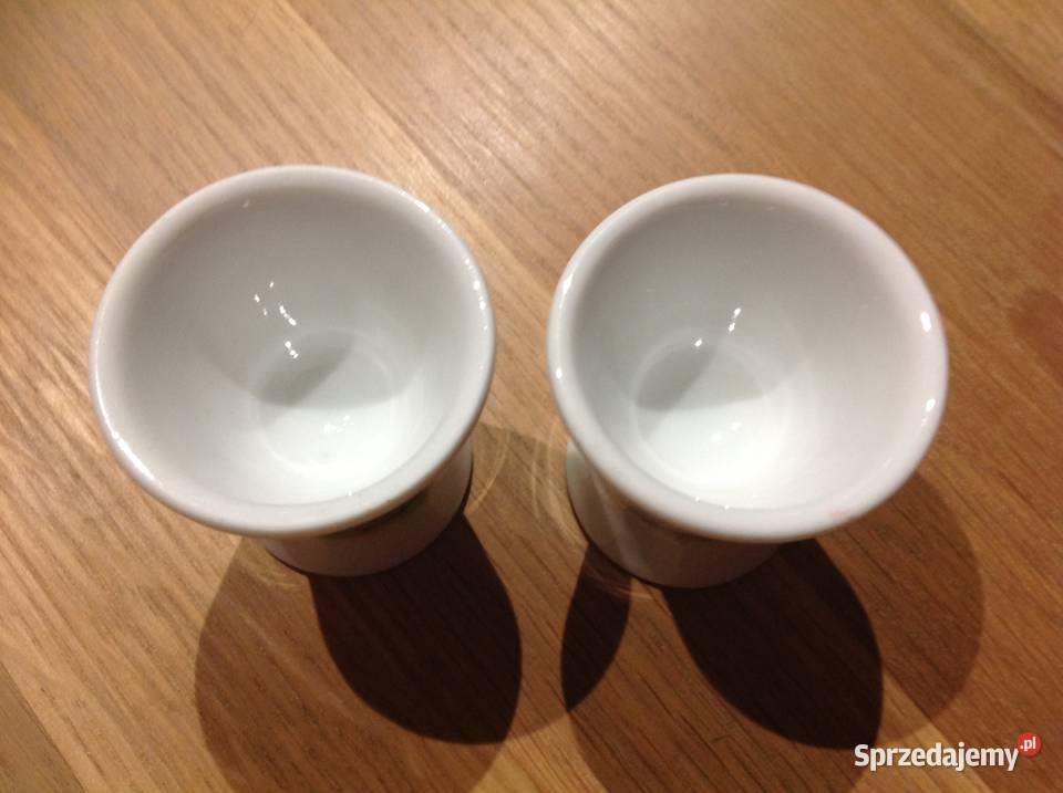 Porcelanowe Kieliszki do Jajek STARE 2 Sygnowane Porcelana i szkło Nowa Sól sprzedam