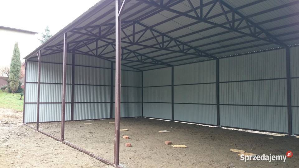 Garaż Blaszany 6x6 z dodatkowym zadaszeniem Ząbkowice Śląskie
