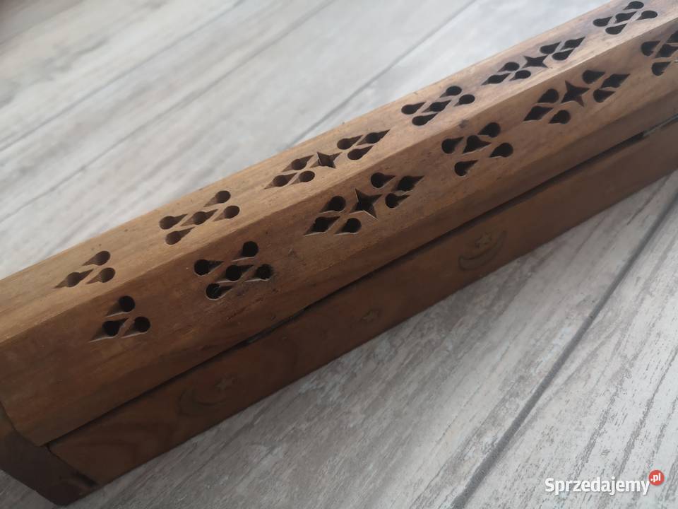 Pudełko drewniane na kadzidełka dolnośląskie Jelenia Góra sprzedam