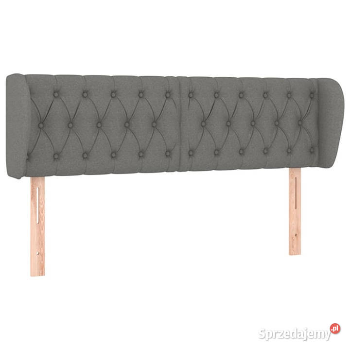 Zagłówek uszak ciemnoszary 147x23x7888 tkanina sprzedam