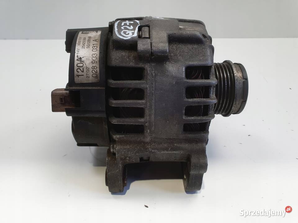 Audi A4 B6 19 TDI ALTERNATOR Valeo 028903031A osobowe Układ elektryczny silnika