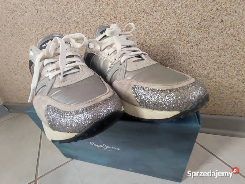 Pepe Jeans london sneakersy sportowe metaliczne Kielce