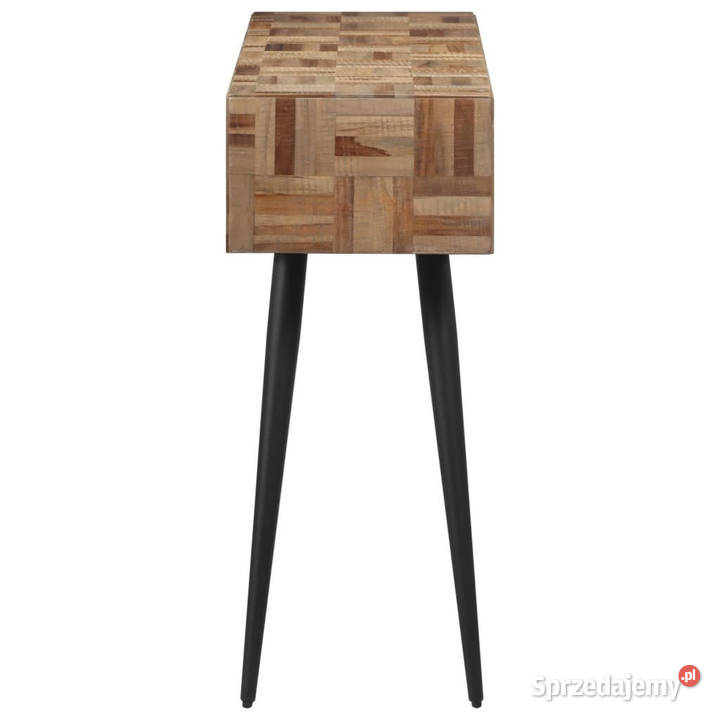 Stolik konsolowy 110x34x80 drewno tekowe z Stoły