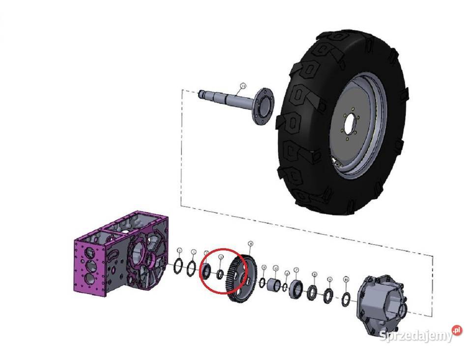 Kołnierz tuleja dystansowa 4250x3520 mm tylnej podkarpackie Tajęcina