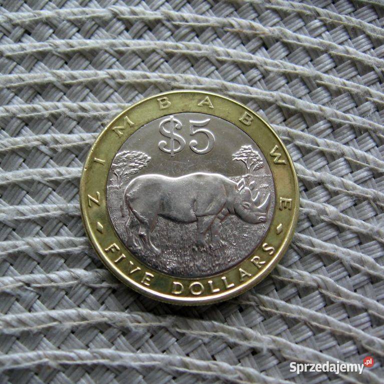 Zimbabwe 5 Dolarów 2002r Kalisz