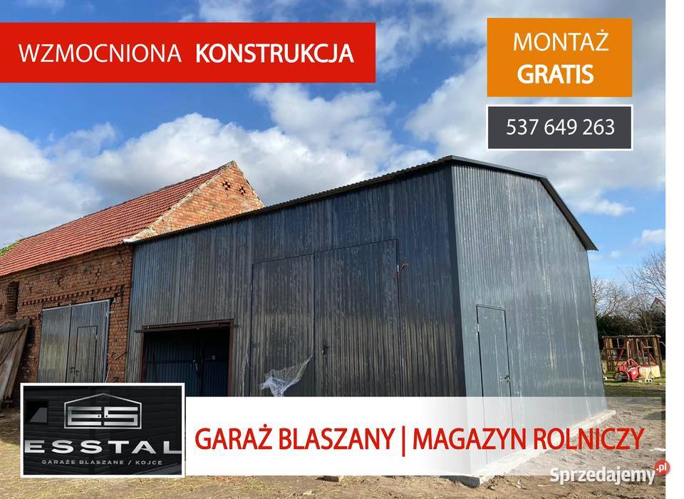 Garaż BlaszanyMAGAZYN Garaże i miejsca postojowe Żagań